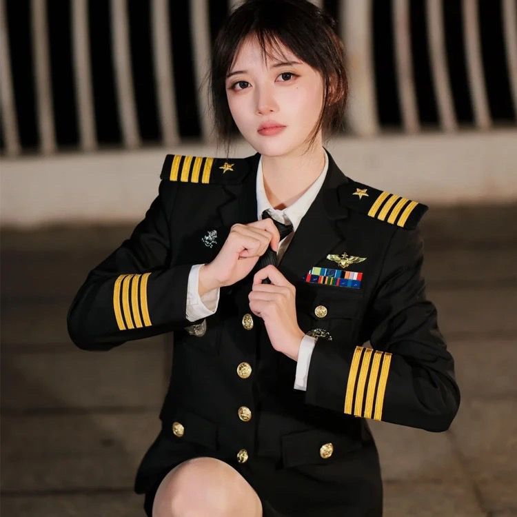 サベージシスター制服 cos スーツソン・ジヒョン同じスタイルのスチュワーデススーツセーラースーツコスプレ衣装映画やテレビの制服|undefined