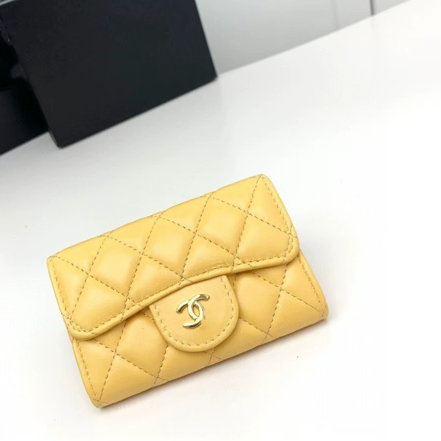 Картхолдер (в стиле Chanel) натуральная кожа, классический маленький клатч, 11,5×7 см