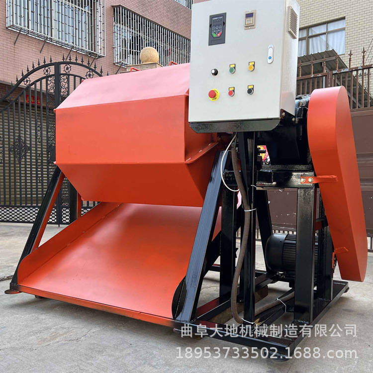 金属零件倒角去毛刺机800升六角滚筒抛光机 铁件干抛除锈机