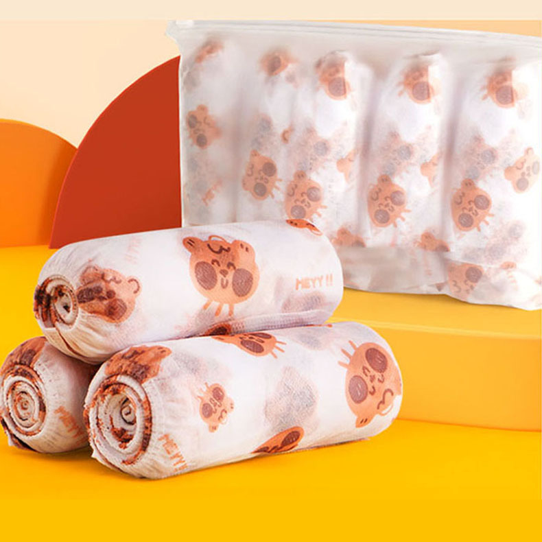 鞋套印花无纺布 卡通小熊小狗兔印花无纺布 彩印儿童成人图案现货