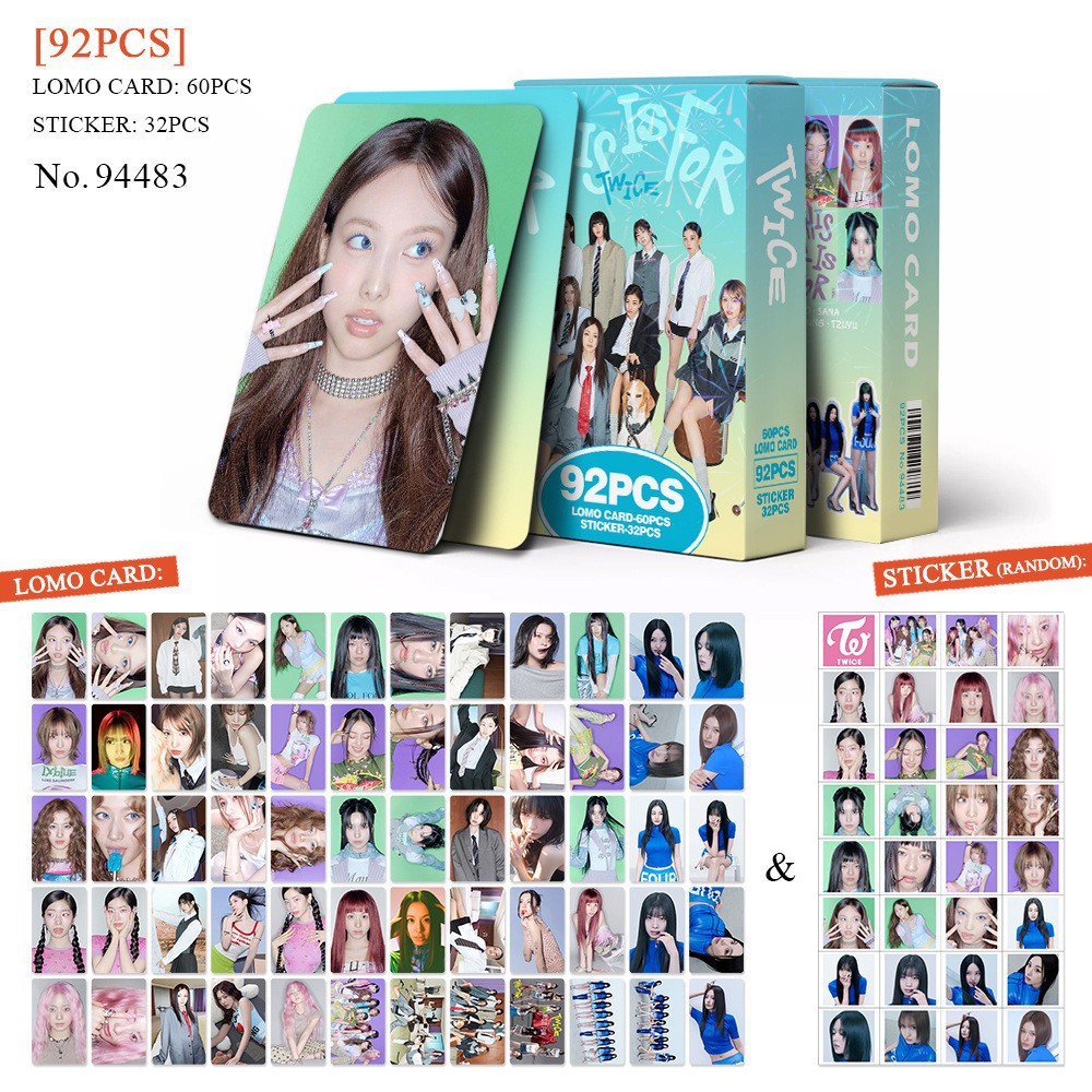 跨境专供现货92张小卡TWICE回归新专THIS IS FORKPOP周边LOMO小卡