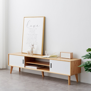 Nordic Coffee Table Tv Cabinet Combination Modern Simple Living Room Small Apartment Home Storage Cabinet Light Luxury Low Floor Cabinet