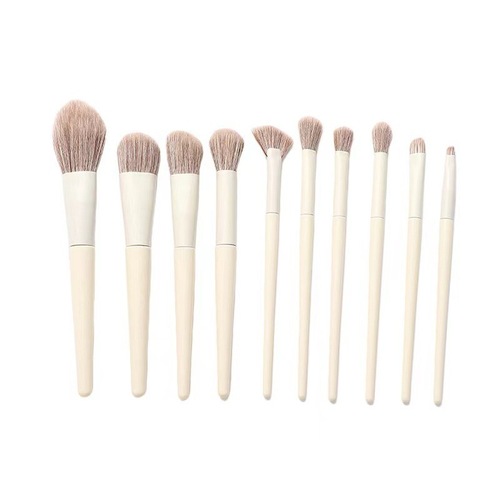 10 Zero Degree Makeup Brush Set Soft-bristled Blush Nose Shadow Brush Makeup Tools Wholesale One Piece Dropshipping