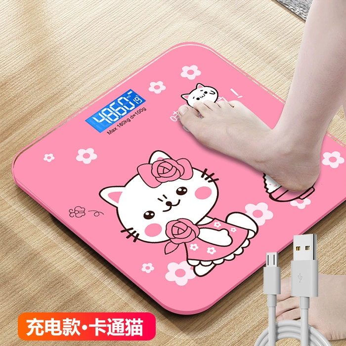 Jinmiao Электронные весы для зарядки Домашние интеллектуальные весы для тела Взрослые Здоровья Вес Потеря Измеритель Прямые поставки с завода