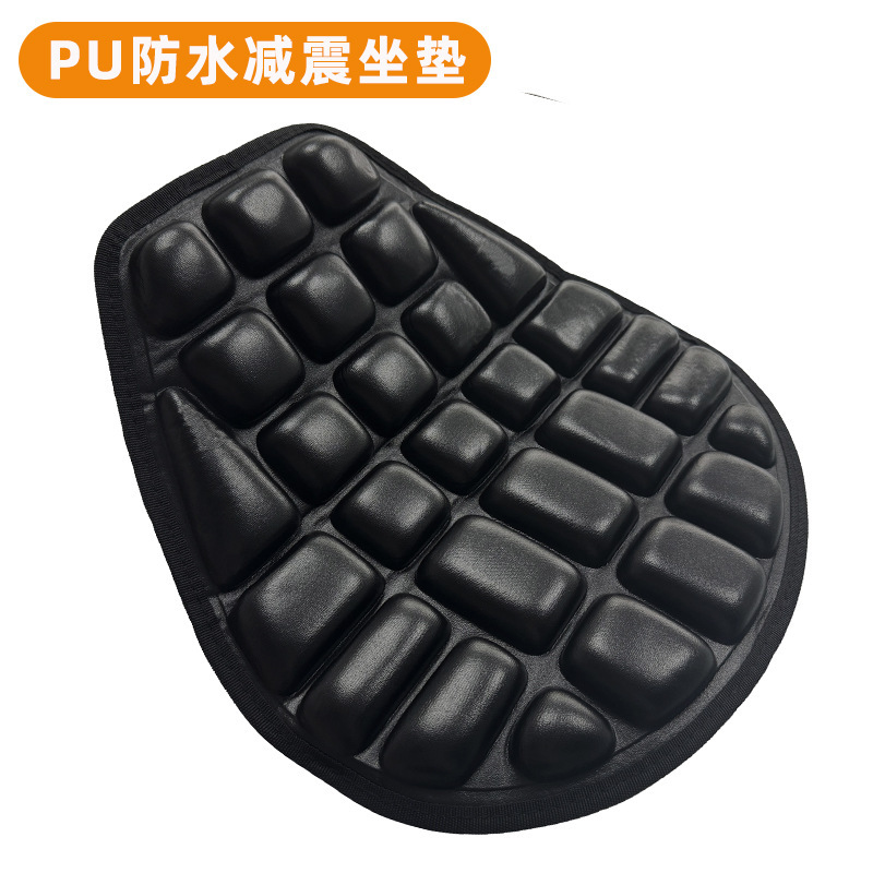 Universal Electric Motorcycle 3D Shock Absorption Seat Cover Heat Insulation (Motorcycle cushion) - new-upgrade-universal-thickened-seat-cushion-pu-leather-waterproof