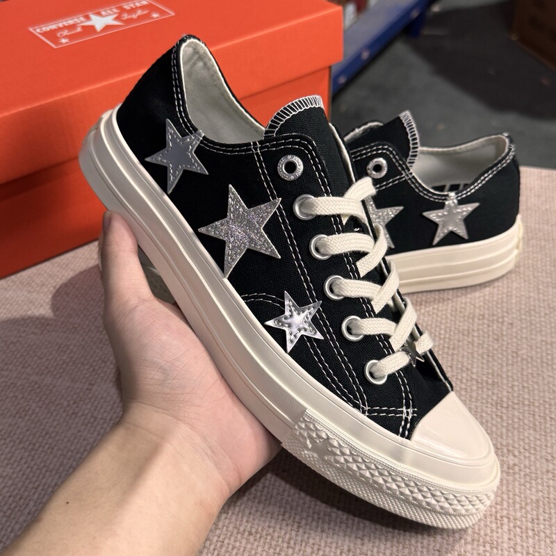 Chuck 70X low-top canvas shoes, 2026 new model, flat heel, five-pointed star, sweet and cool American retro casual trendy shoes