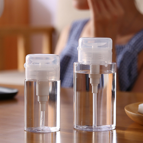 Travel portable dispensing bottle push-type skin care product dispensing empty bottle makeup tool makeup remover lotion bottle