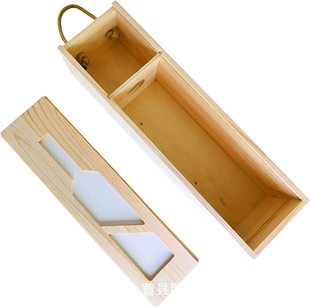 Wholesale Wooden Wine Box Single Red Wine Box Fan-Shaped Portable Wine Packaging Box Pull-Out Lid Red Wine Gift Box