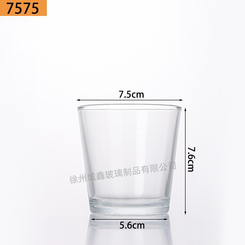 Vasos de vidrio transparentes para velas aromáticas al por mayor, portavelas de vidrio, adornos perfumados, vasos vacíos, recipientes para velas DIY, estilo nórdico