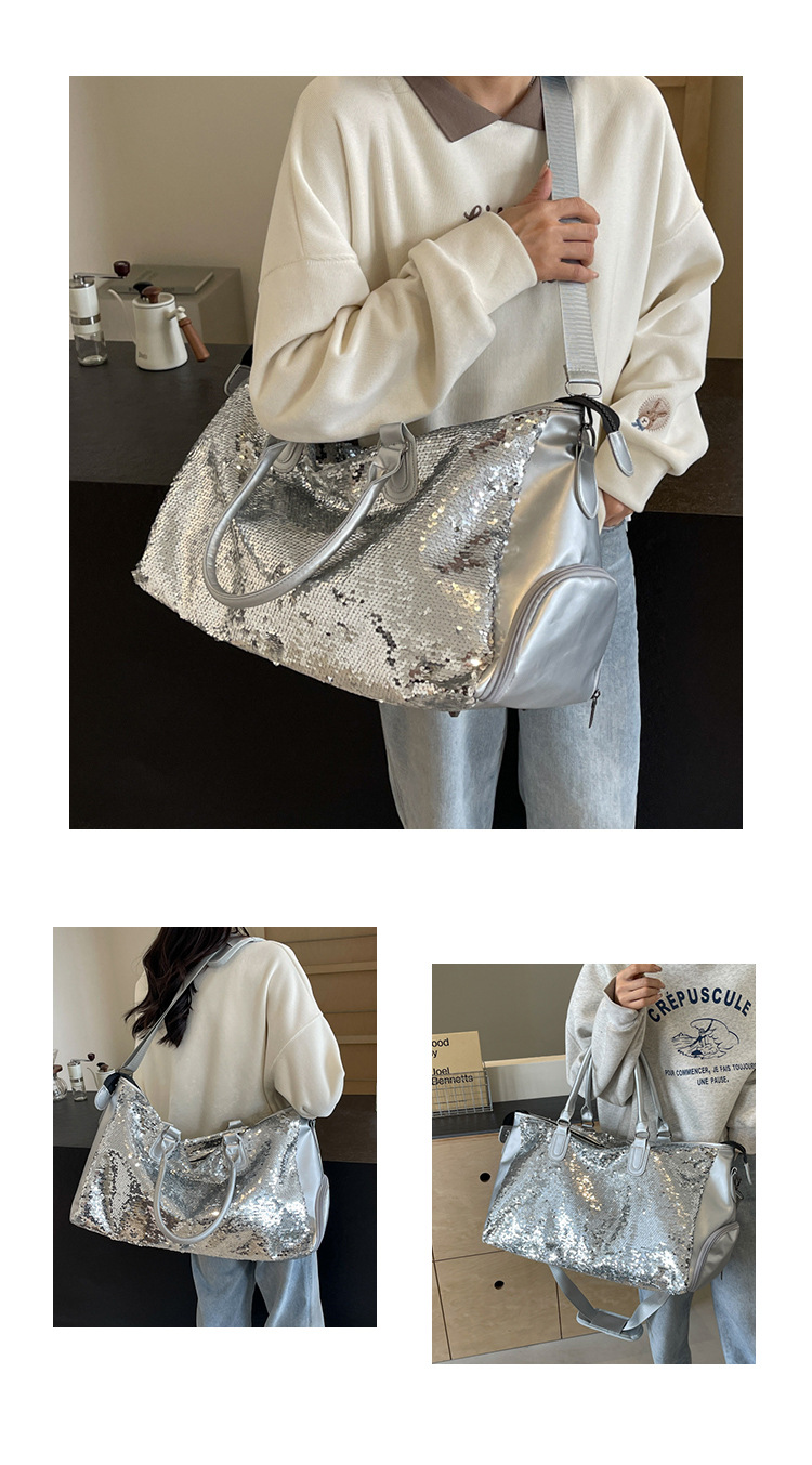 Zipper Closure Type Unisex Basic Solid Color Pu Leather Travel Bags