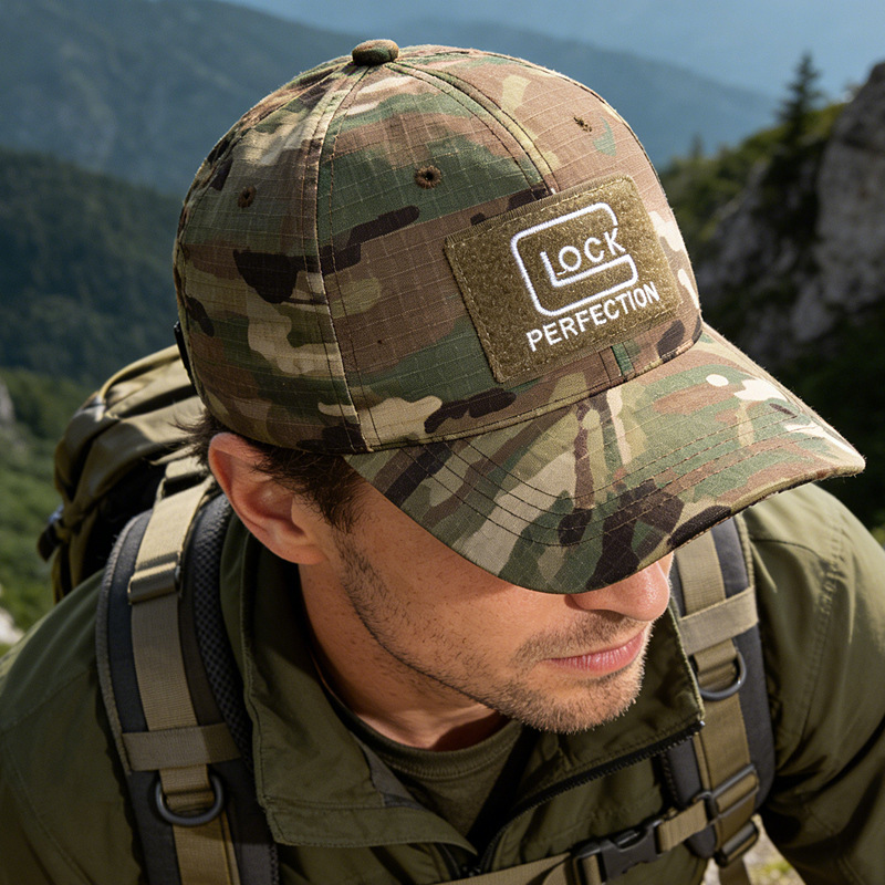 GLOCK Tide GLOCK disparar sombrero de béisbol masculino camuflado sombrero de bordado de deportes al aire libre sombrero táctico del ejército