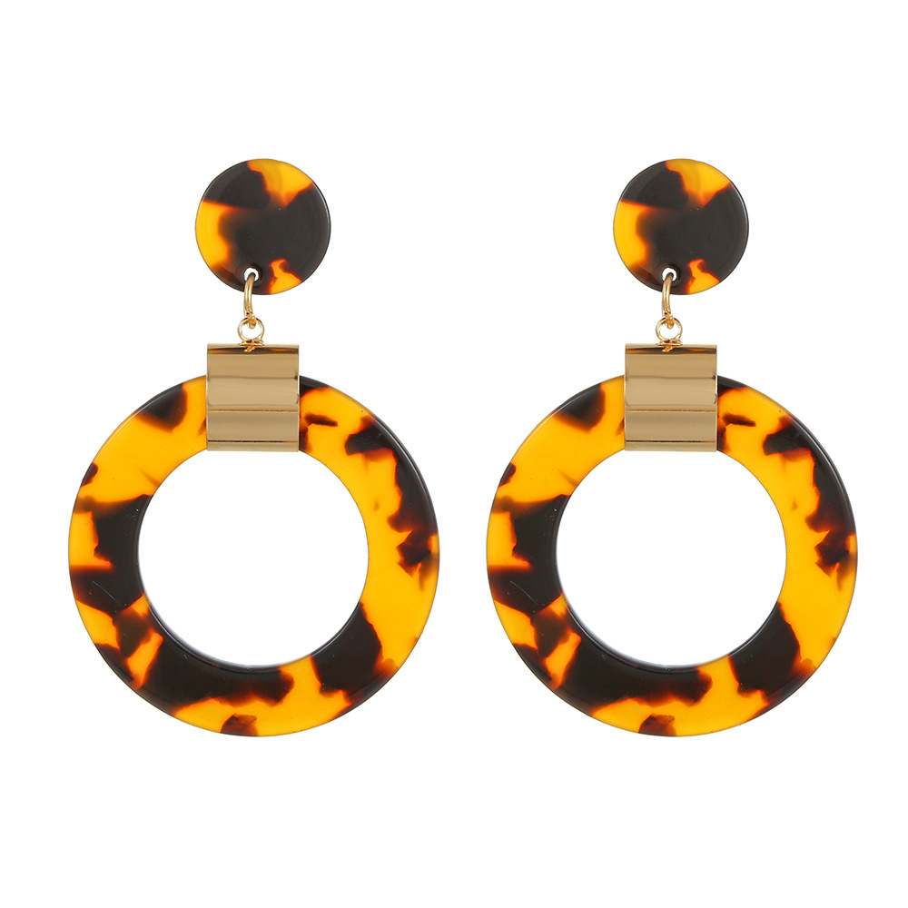 Acetic acid sheets Material 1 Pair Fashion Geometric Acetic Acid Sheets Stoving Varnish Women's Drop Earrings