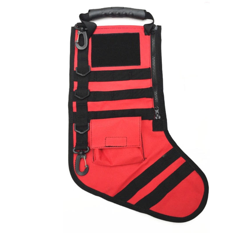 Bolsa de calcetines de Navidad tácticos de montaje MOLLE para exteriores