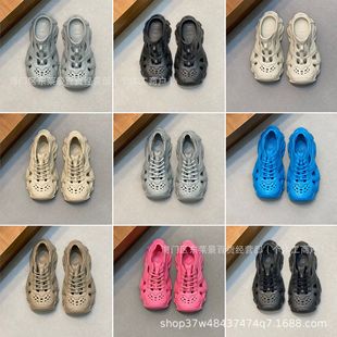 Putian Pure Original Paris Summer Men's and Women's Shoes Croc Shoes Trendy Breathable Lightweight Height Increasing Couple Sports Slippers Half Support
