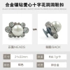 F4169 silver base-diamond large bead flower 21*33mm-with I-shaped buckle/piece