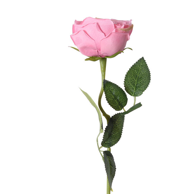 Simulación solo Royal Rose Wedding Home living room Decoración Retro Francés regalo del Día de San Valentín flores falsas