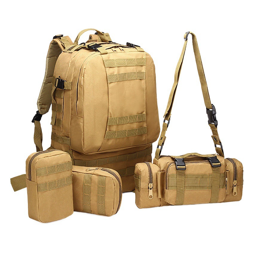 Открытый рюкзак из ткани Оксфорд Туризм Тактическая сумка Альпинизм Большой комбинированный рюкзак Мужская дорожная Сумка для кемпинга