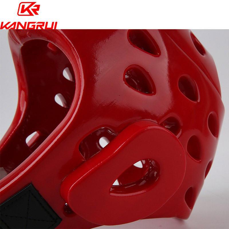 Kangrui fabricante genuino lote de protección de cabeza de taekwondo personalizado moldeado casco de boxeo Sanda