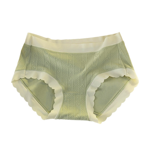 Japanese seamless women's underwear, mid-waist comfortable breathable briefs for women, gentle jacquard women's underwear wholesale