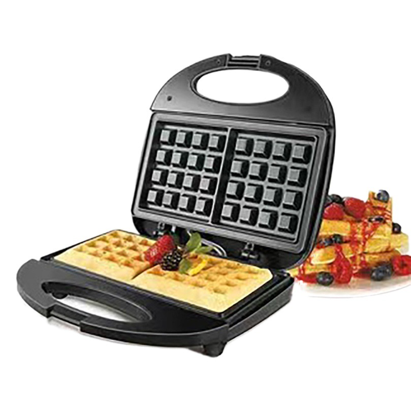 Máquina de gofres y sándwiches, portátil para hogar, ideal para desayuno y hornear pasteles, transfronterizo en stock, venta al por mayor