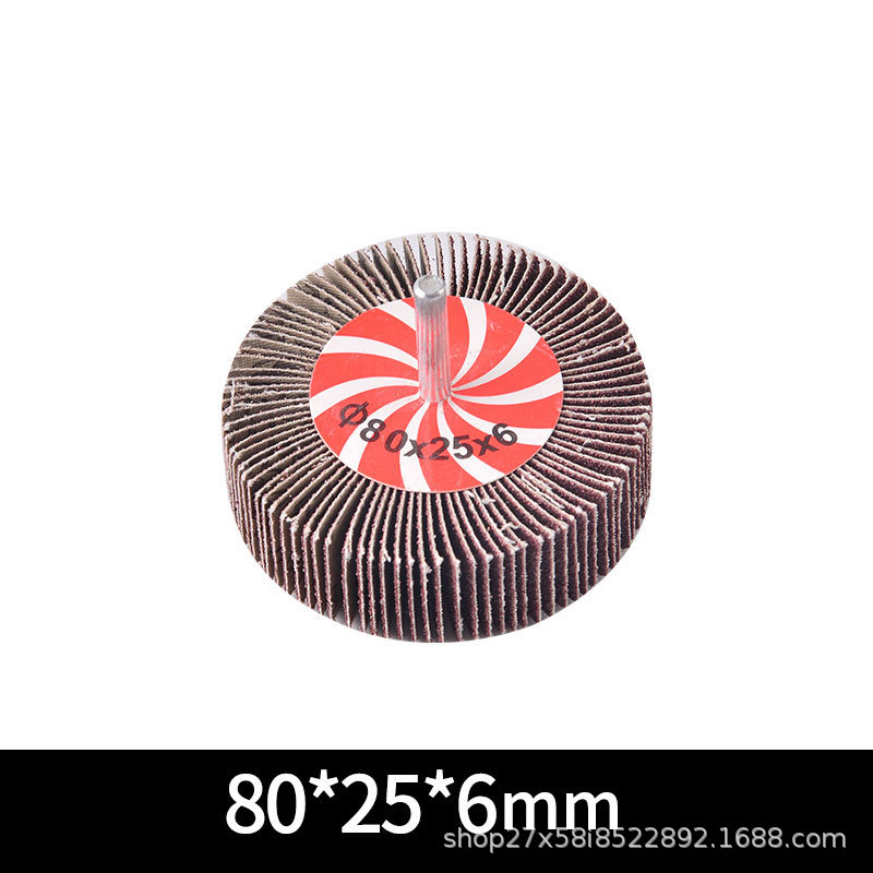 cabeza de molienda de obturación con mango de metal desoxidable pulido tela abrasiva cabeza de molienda de 6MM cilindro impulsor de eje con mango