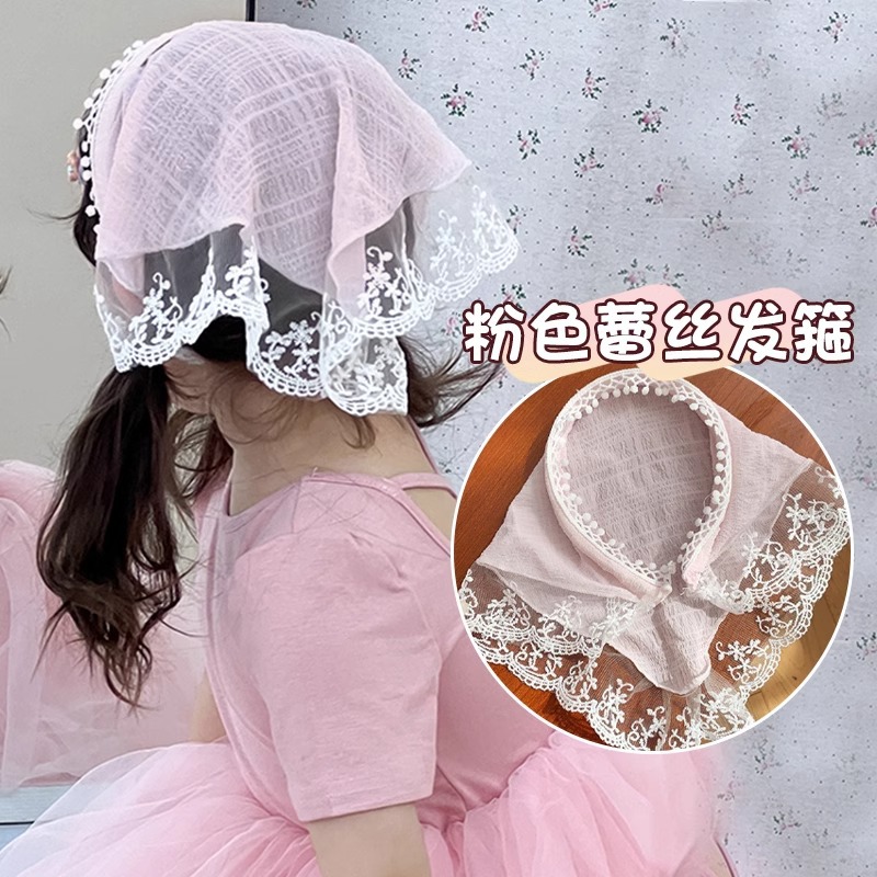 Francés retro tejido a mano toallas triangulares hot chick viaje dulce encantador gancho flor artística toallas de cabeza correa de cabeza