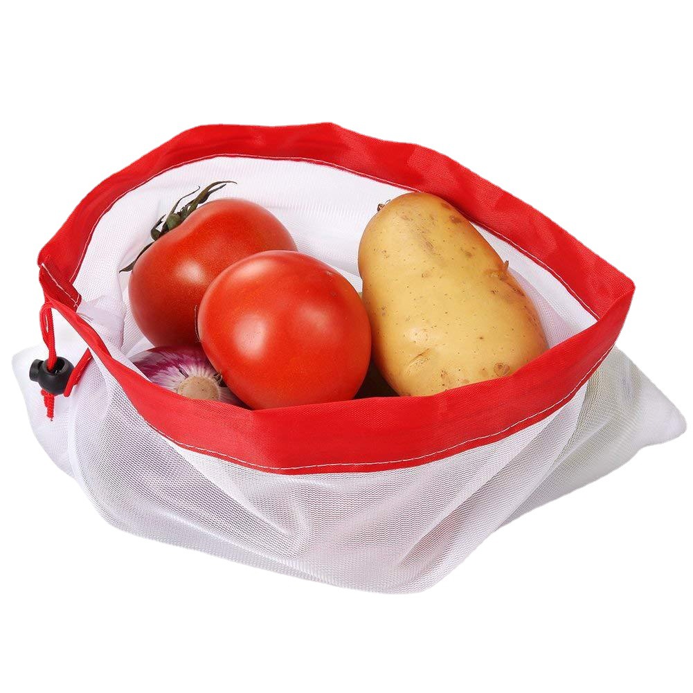 水果网袋  拼接涤纶束口袋 蔬菜玩具重复使用网布抽绳袋厂家现货