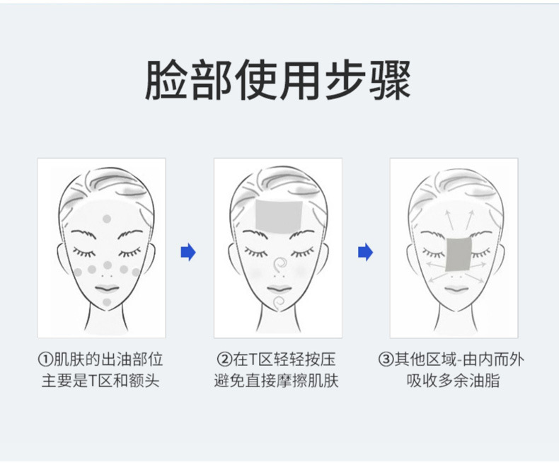 LMLTOP Portable Oil-absorbing Paper 50 pieces, refreshing oil-removing face paper, carefully selected original wood pulp blue film oil-absorbing face paper undefined