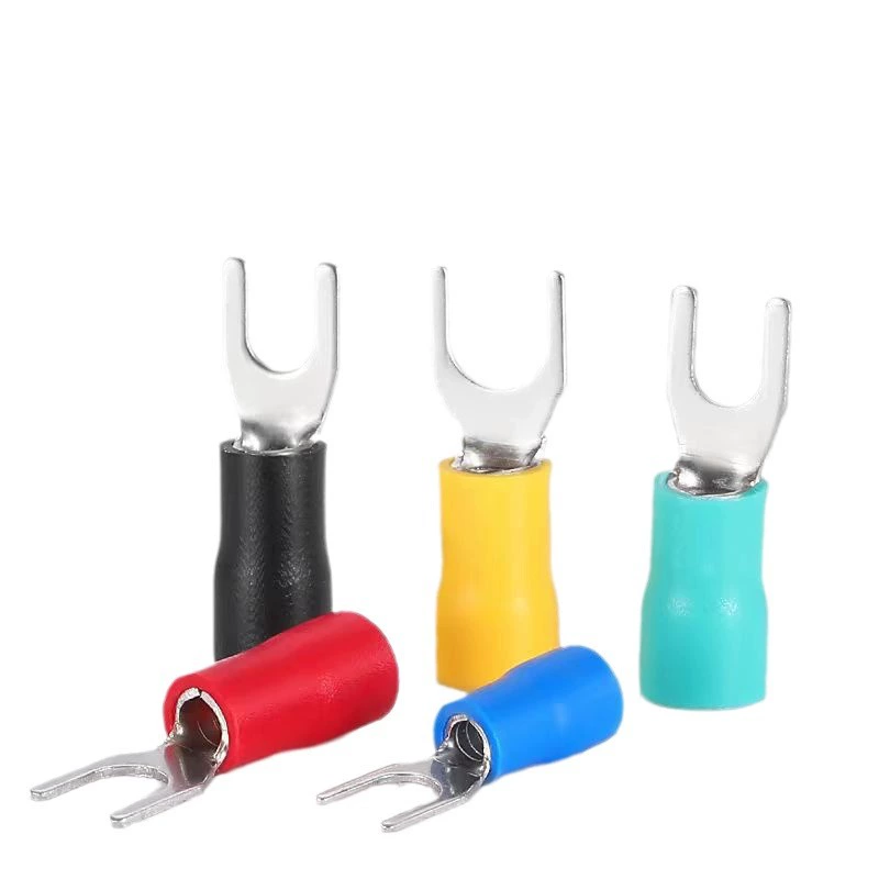SV1.25-3.2 Fork type cold press terminal fork shape U copper wire ear end red blue black yellow