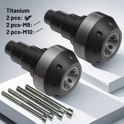 Anti-Fall Balls, 2-Pack, Motorcycle: Elektromobil üçün bamper qoruyucu yastıqlar - titanium-color-pair