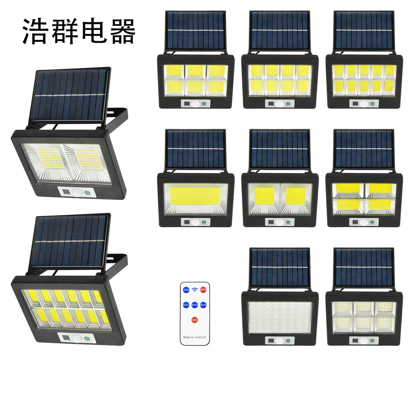 2025新款跨境太阳能庭院灯感应灯大门口照明农村院子户外防水壁灯