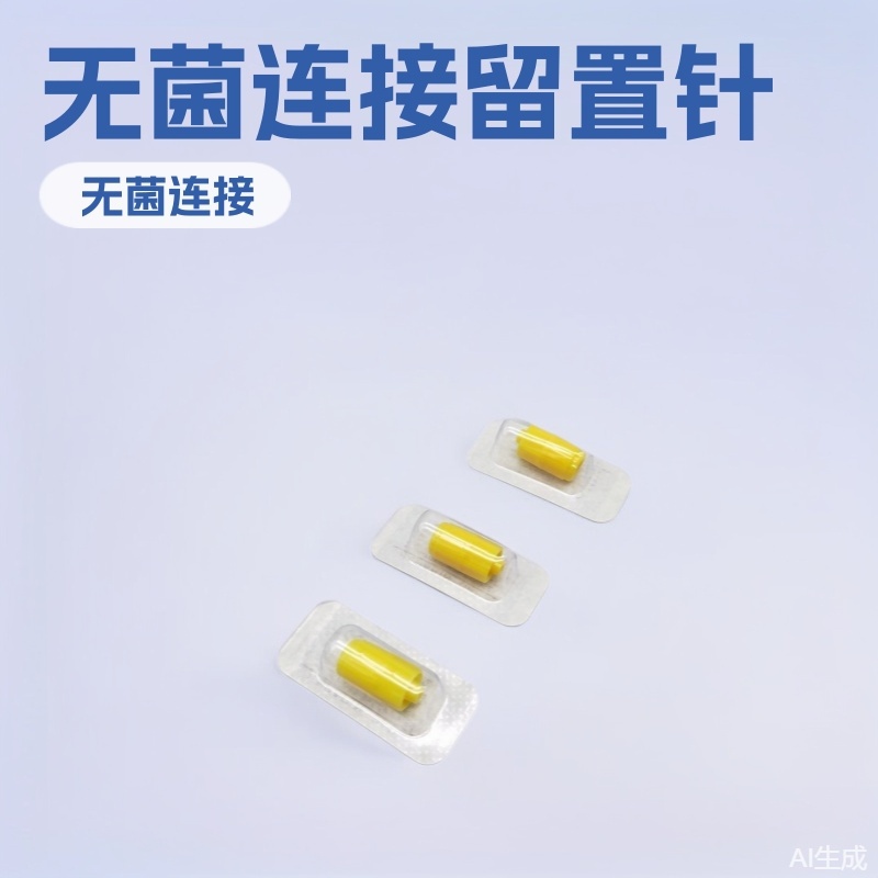 Comercio exterior exclusivo para heparina médica desechable octagonal transparente amarillo de una pieza conector de conexión estéril aguja de retención