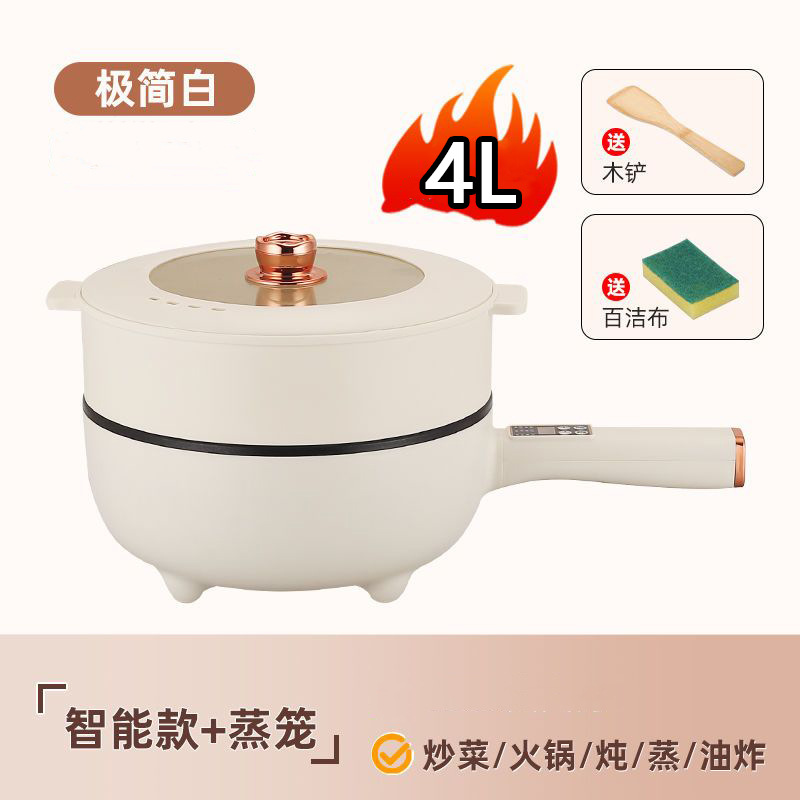 智能预约：【4L加厚+蒸笼】炒菜电炒锅