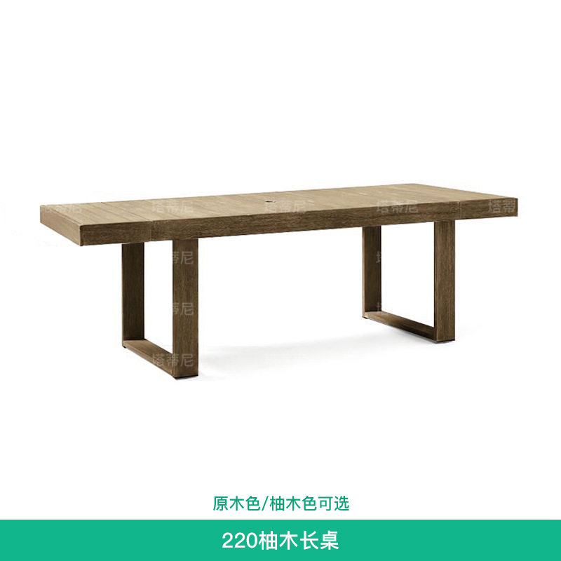 Conjunto de mesa y sillas de teca para exteriores, para patio, terraza de villa, jardín, resistente al agua y a los rayos UV, conjunto de banco de madera maciza.