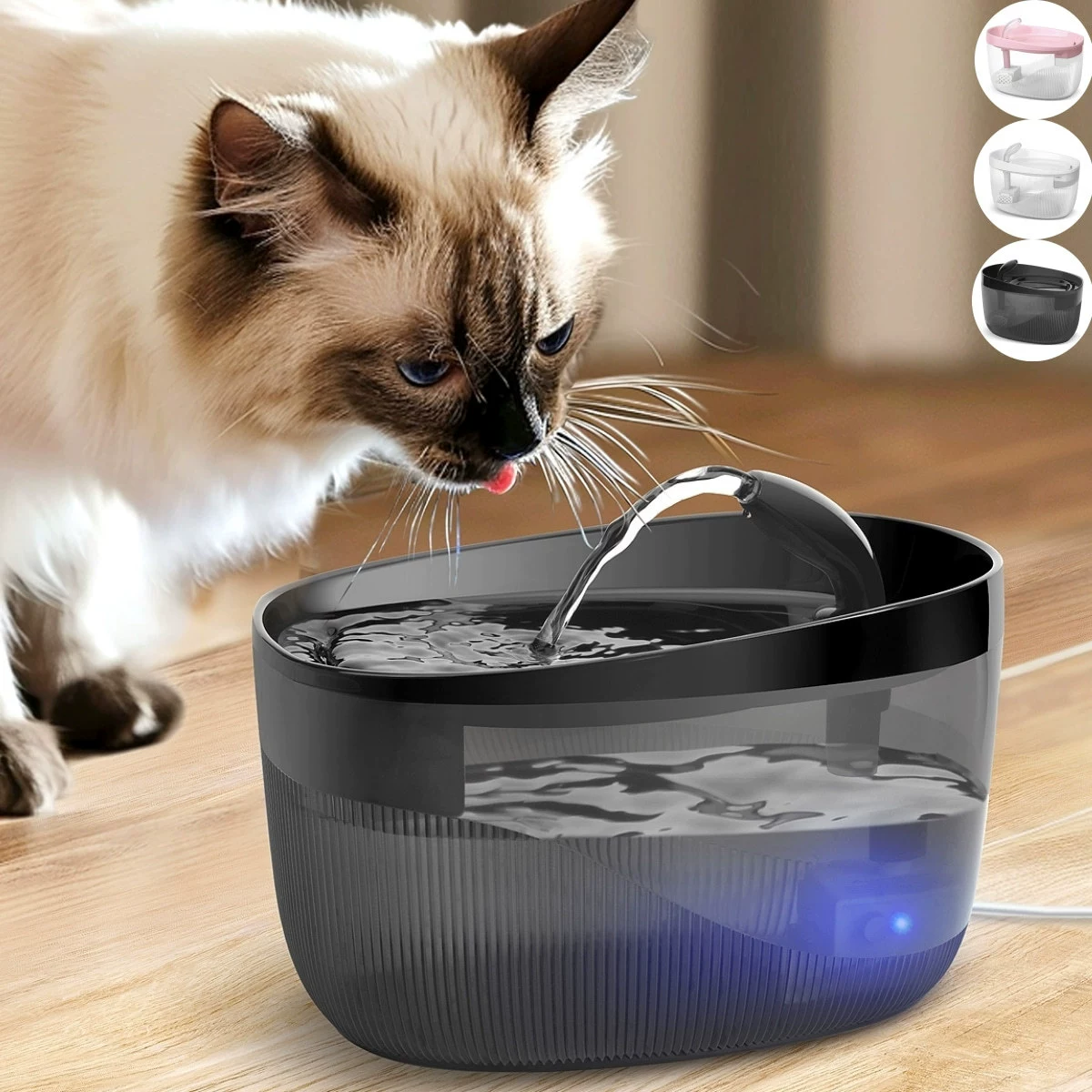 Pet water fountain2.2L большой емкости для домашних животных фонтан автоматическая фильтрация для умягчения воды