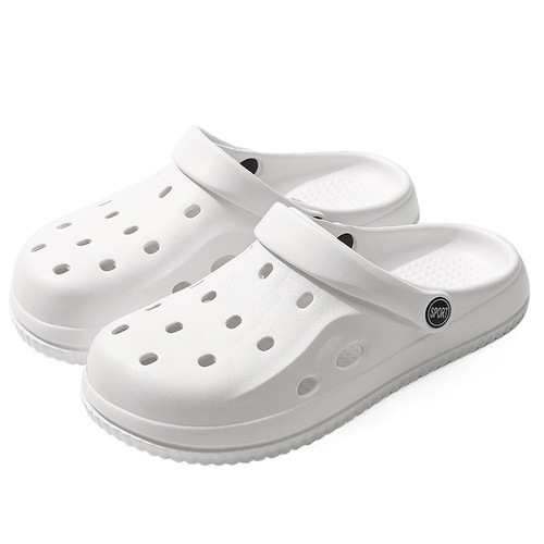 Chunky Sole Closed-Toe Slippers for Men, Summer Outdoor Wear—Anti-Slip, Deodorizing, with a 