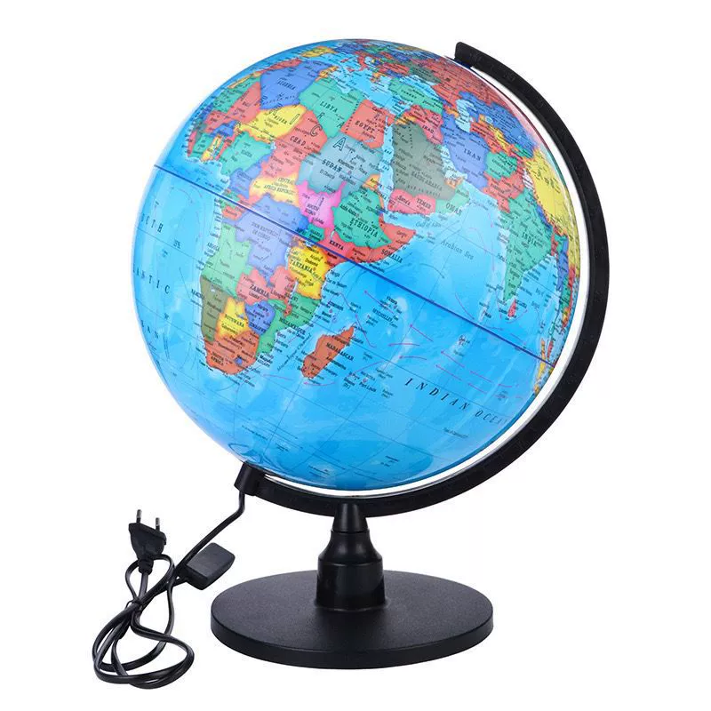 32 см глобус высокой четкости, настоящие ученики начальной школы, используют ученики младших классов, обучающий глобус, экспорт на английском языке Ahwen, испанский