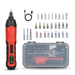 Electric screwdriver household large torque electric screwdriver multifunctional rechargeable straight handle screwdriver