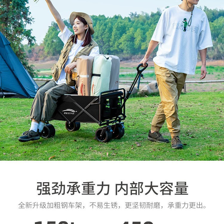 Travel foldable cart for camping, camper van, restaurant car, trailer, suitcase