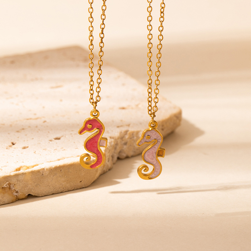 6g Weight 0.03µm Gold Plating Thickness Electroplated Gold Plating Process Golden Plated Plating Material 201 Stainless Steel Pendant Material Pendant Necklace Classification 201 Stainless Steel Chain Material cable chain Chain Type 1 Piece Quantity Holiday, Daily Occasion 201 Stainless Steel Material Starfish, Dolphin, Hippocampus Pattern Women's Gender Hip-Hop Style Plating Craft Cartoon Ocean Starfish Sea Horse Pendant Necklace Women's Luxury Dolphin Clavicle Chain DIY Jewelry Titanium Steel Animal Pattern 6