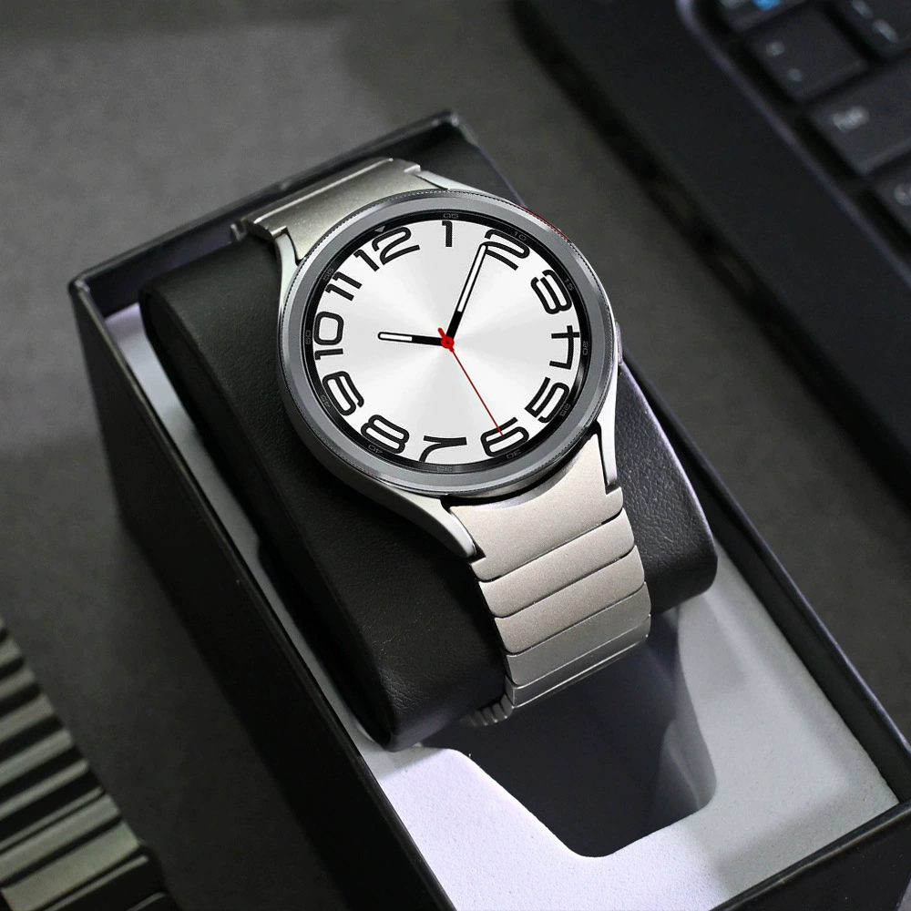Samsung, crooked metal watch strap stainless steel