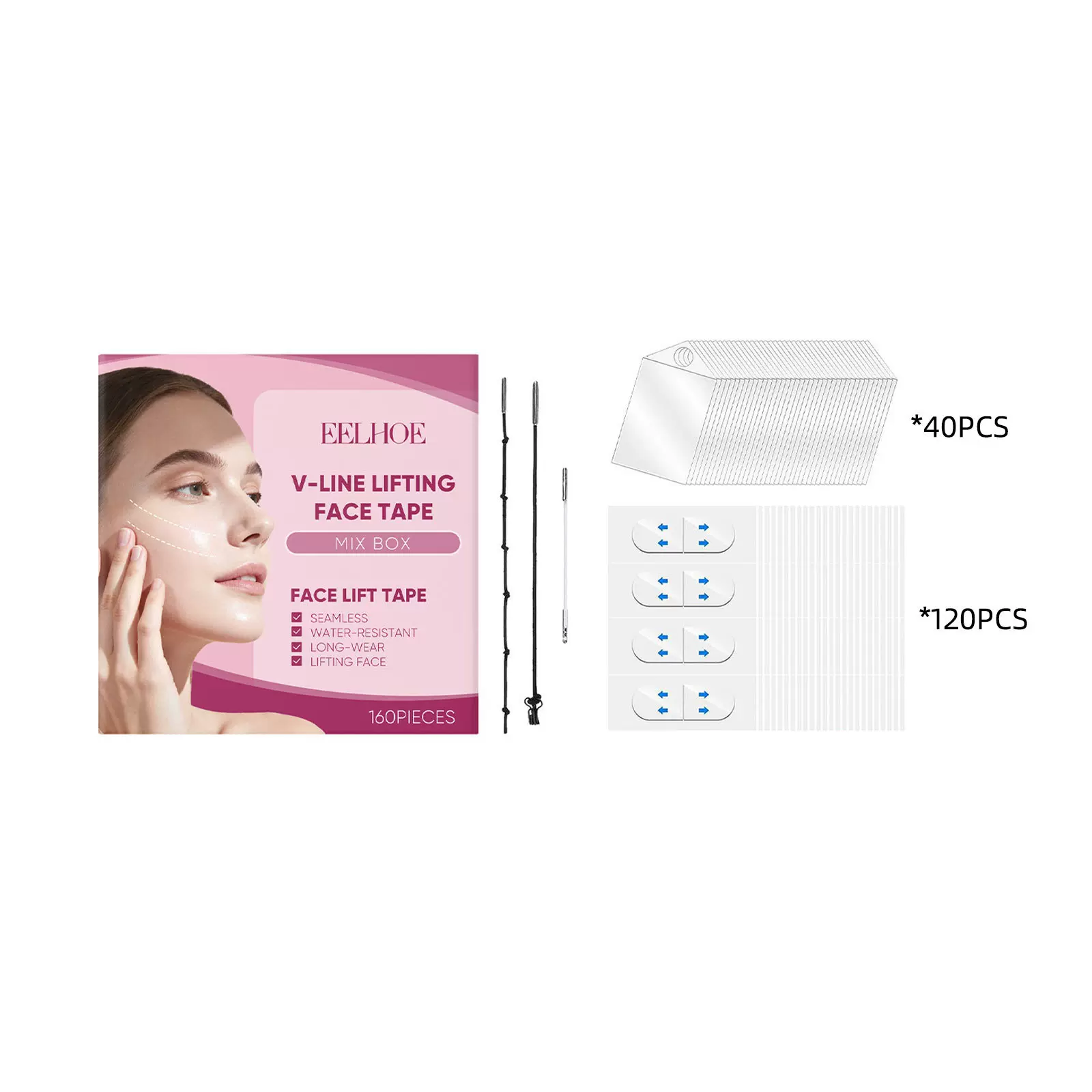 EELHOE 面部护理贴 日常隐形贴合面部肌肤轮廓轻薄柔滑舒适护肤贴