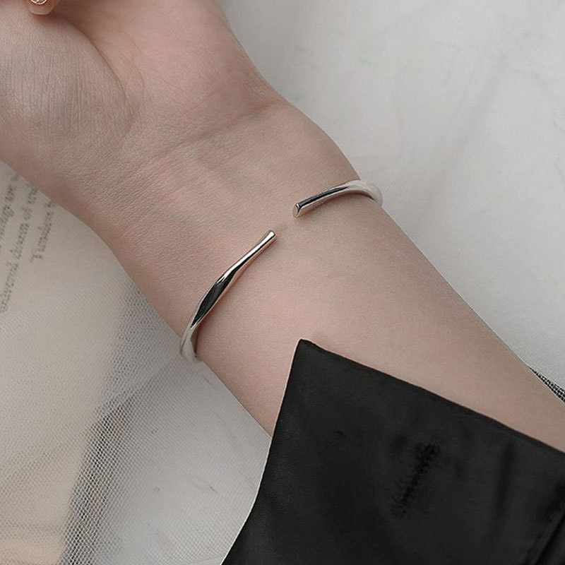 925 Sterling Silber Mobius Armband Für Damen Minimalistischer Stil_voghion.com