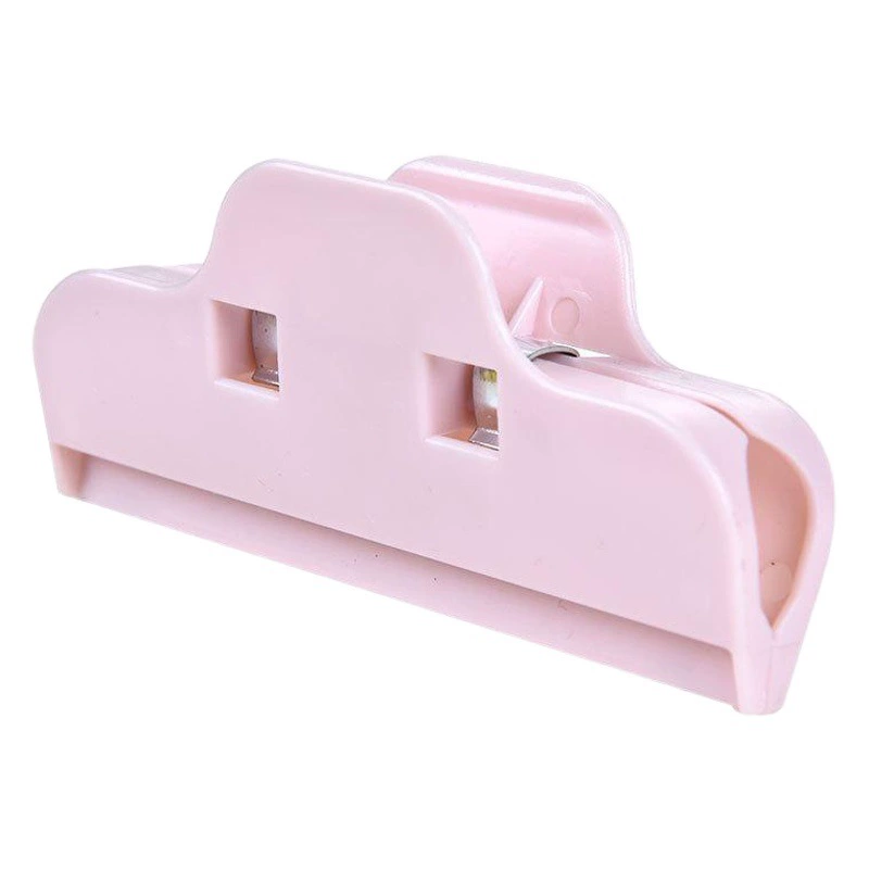 Однотонный большой пластиковый пищевой запечатывания клип мешок еды закуски клип запечатывания клип пластиковый пакет герметик