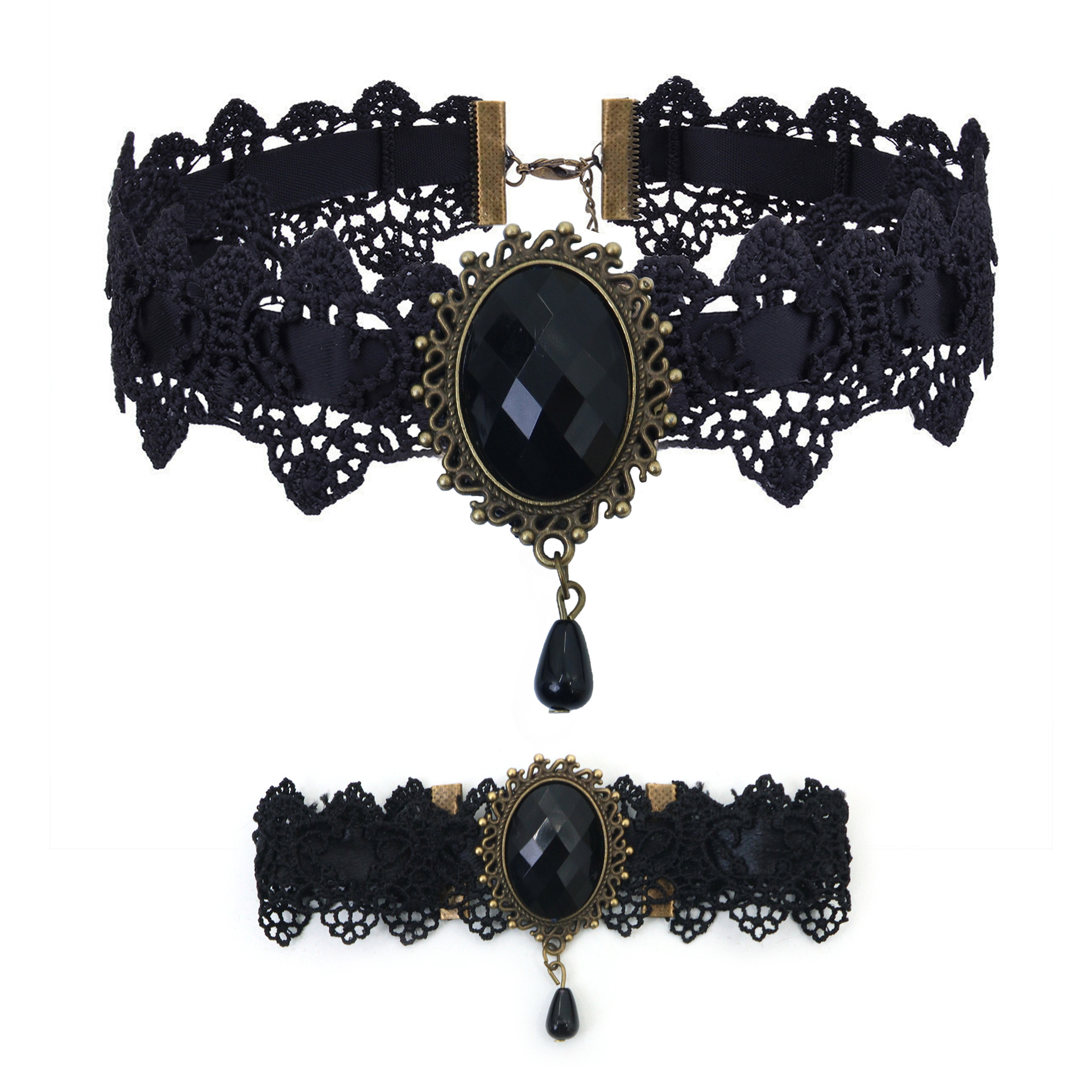 Diseño misterioso de fondos especiales transfronterizos collar de encaje popular de cristal para damas collares de diamante joyas de cadena de clavícula