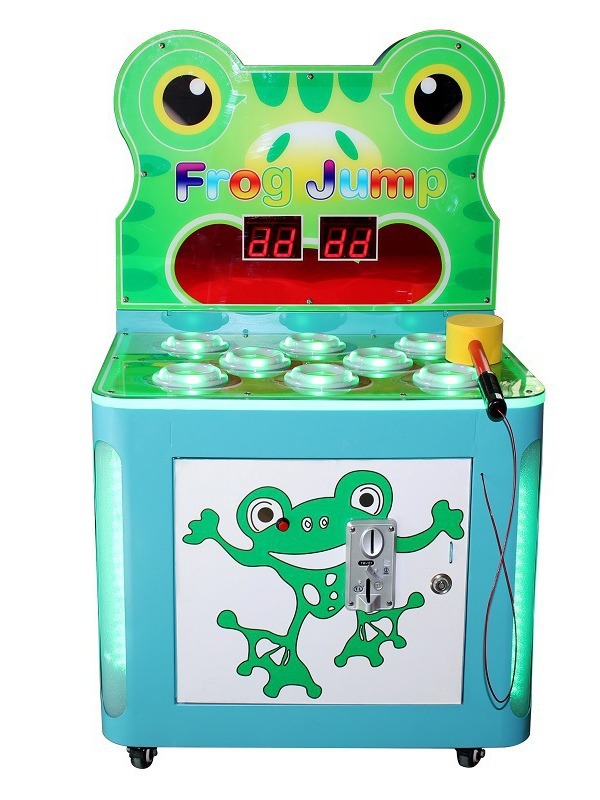 Máquina de juego para niños dobles golpeando martillo golpeando juego de monedas de juego de ciudad de juego de video para centro comercial interior