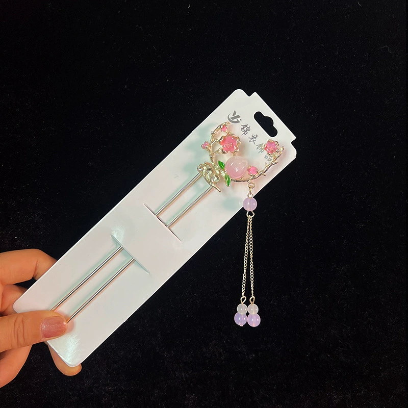 Hairpin Hanfu заколка для волос, орхидея цветочный декоративный аксессуар для волос, простая элегантная китайская стиль