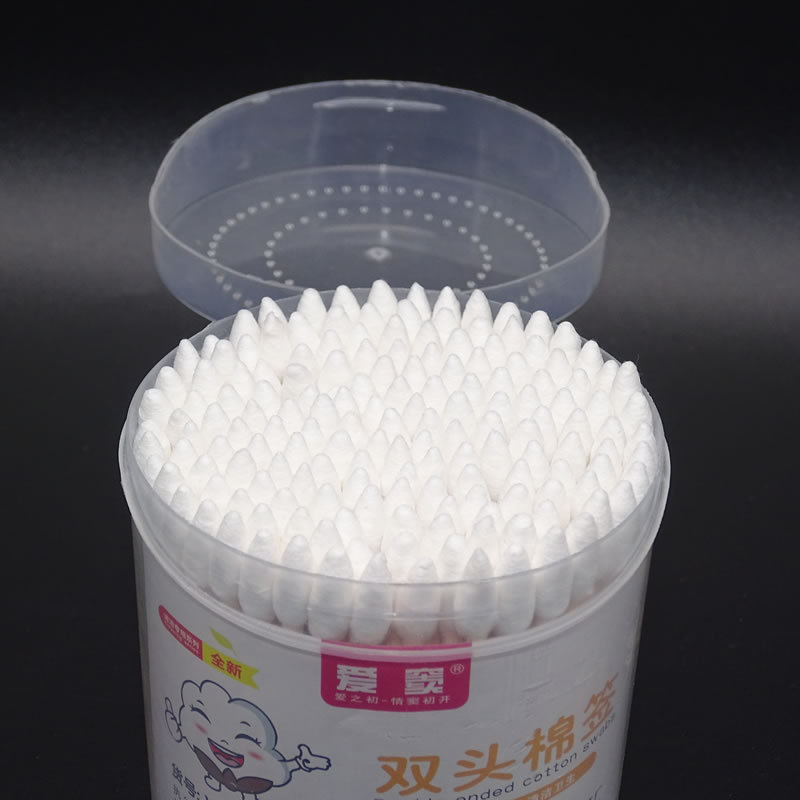 110 tampones de algodón caseros desechables de doble cabeza, supermercados, tienda de dos yuanes, tampones de algodón en barril al por mayor