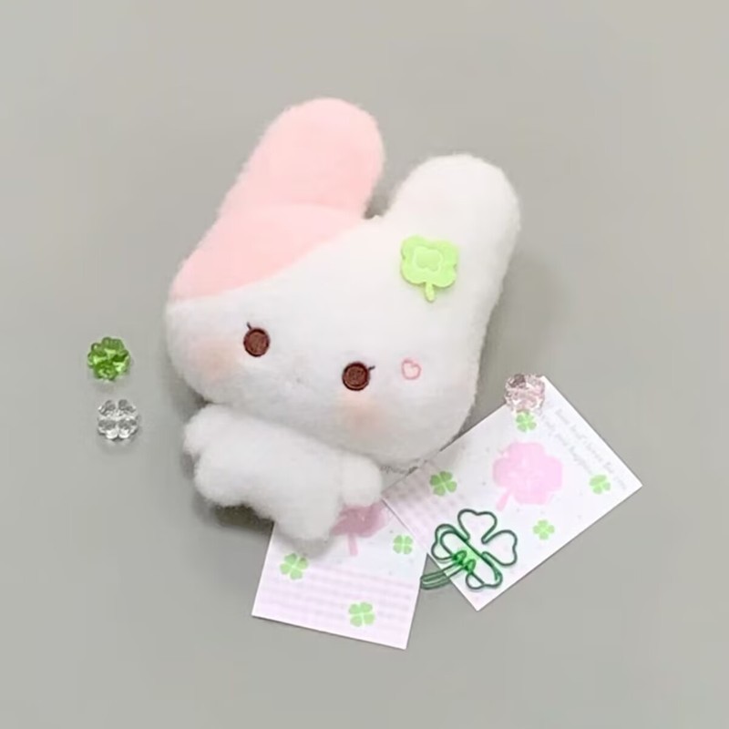 可爱鱼饼小猫幸运小兔毛绒公仔软乎乎玩偶挂件女生礼物棉花娃娃|undefined