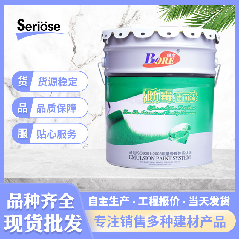 厂家直销内墙乳胶漆防霉墙面漆粗糙墙面做底层腻子附着力强